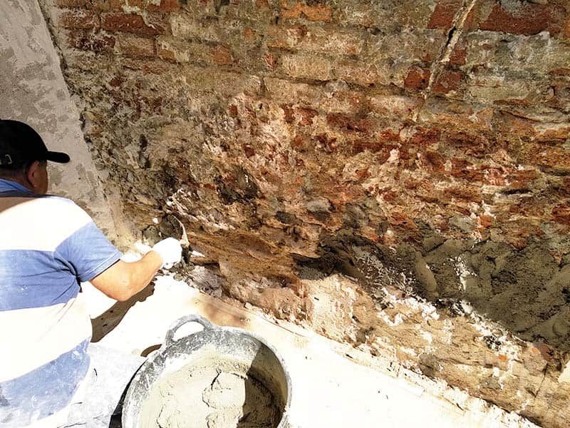 trabajo en pared